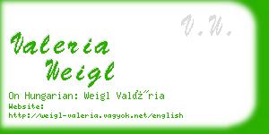 valeria weigl business card